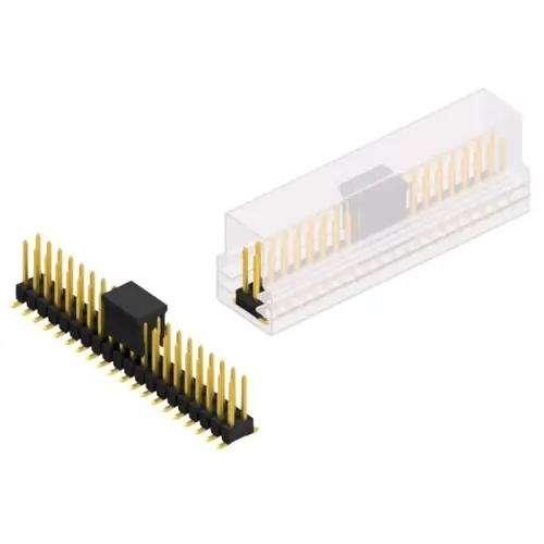 Angebot Stiftleiste, 40-polig, RM 2.54 mm, abgewinkelt, schwarz, 10049793