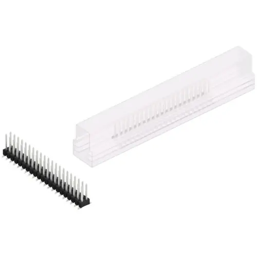 Stiftleiste, 42-polig, RM 2.54 mm, abgewinkelt, schwarz, SL11SMD07842ZSM Geprüft