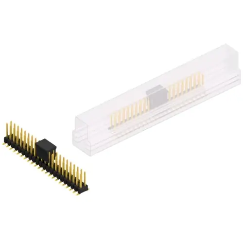 Abverkauf Stiftleiste, 44-polig, RM 2.54 mm, abgewinkelt, schwarz, SL11SMD07844GBSM