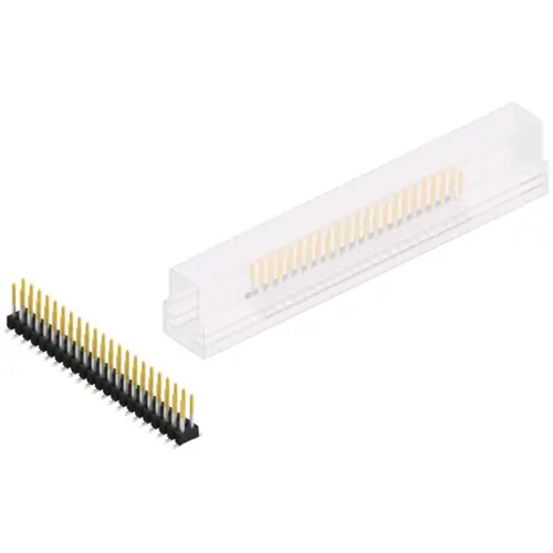 Schneller Versand Stiftleiste, 44-polig, RM 2.54 mm, abgewinkelt, schwarz, SL11SMD07844SSM