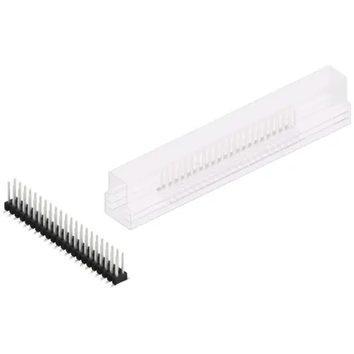 Stiftleiste, 44-polig, RM 2.54 mm, abgewinkelt, schwarz, SL11SMD07844ZSM Online Kaufen