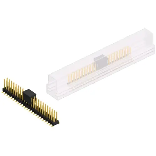 Stiftleiste, 46-polig, RM 2.54 mm, abgewinkelt, schwarz, SL11SMD07846GBSM Finale Aktion