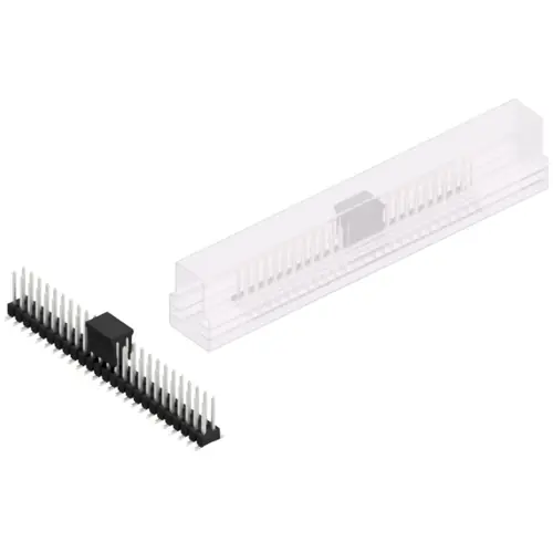 Stiftleiste, 50-polig, RM 2.54 mm, abgewinkelt, schwarz, SL11SMD07850ZBSM Versand Am Gleichen Tag