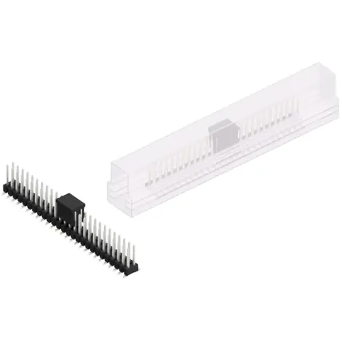 Stiftleiste, 52-polig, RM 2.54 mm, abgewinkelt, schwarz, SL11SMD07852ZBSM Schneller Versand