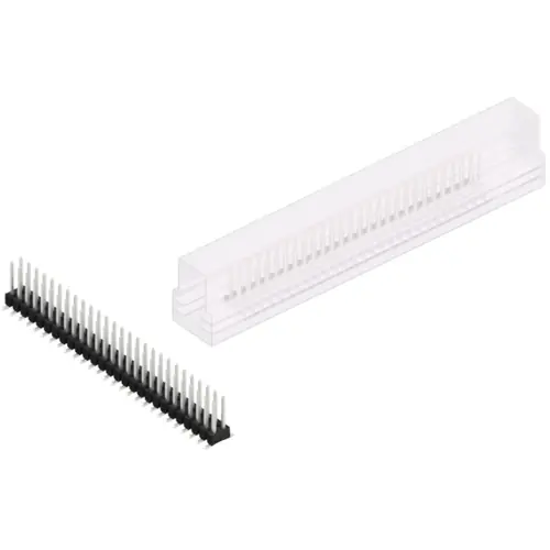 Stiftleiste, 54-polig, RM 2.54 mm, abgewinkelt, schwarz, SL11SMD07854ZSM Top-Angebot