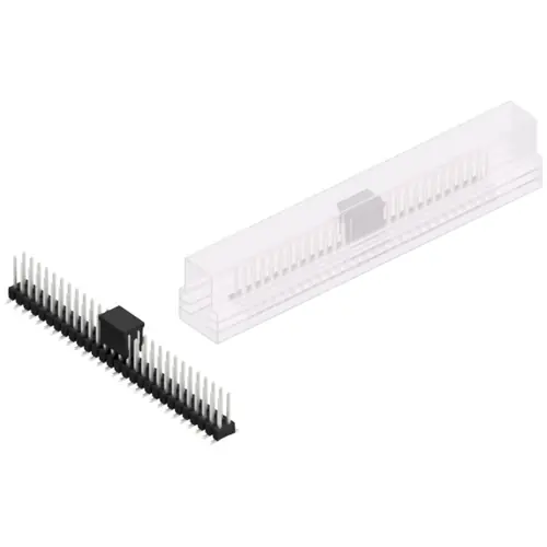 Stiftleiste, 56-polig, RM 2.54 mm, abgewinkelt, schwarz, SL11SMD07856ZBSM Geprüft