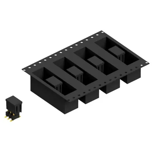 Stiftleiste, 6-polig, RM 2.54 mm, abgewinkelt, schwarz, 10049601 Wochenendangebot