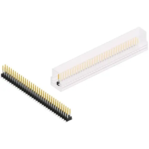 Preiswert Stiftleiste, 66-polig, RM 2.54 mm, abgewinkelt, schwarz, SL11SMD07866SSM