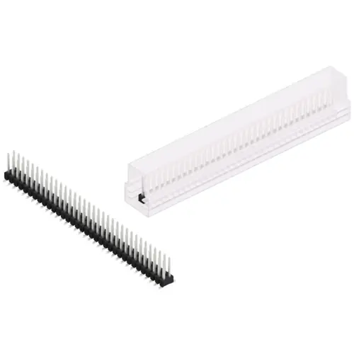 Gratis Versand Stiftleiste, 68-polig, RM 2.54 mm, abgewinkelt, schwarz, SL11SMD07868ZSM