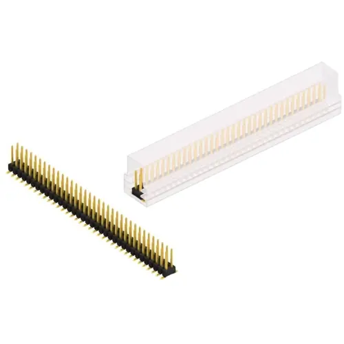 Preiswert Stiftleiste, 70-polig, RM 2.54 mm, abgewinkelt, schwarz, SL11SMD07870GSM