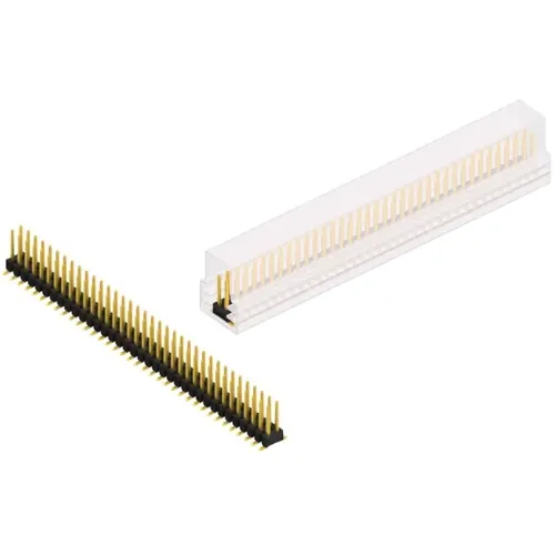 Stiftleiste, 72-polig, RM 2.54 mm, abgewinkelt, schwarz, SL11SMD07872GSM Kostenloser Rückversand