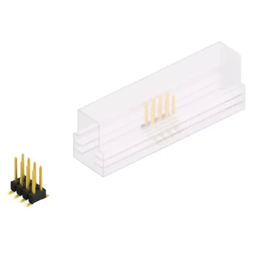 Direktkauf Stiftleiste, 8-polig, RM 2.54 mm, abgewinkelt, schwarz, 10049615