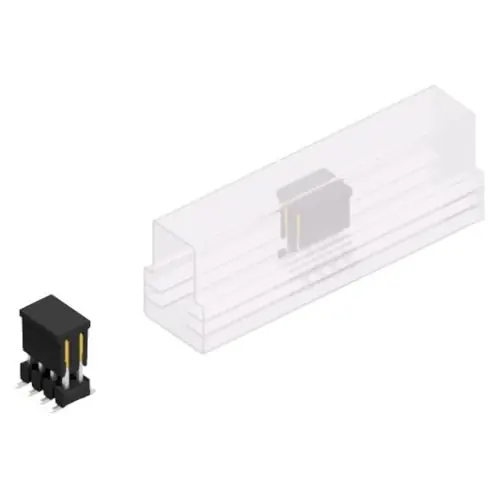 Bestseller Stiftleiste, 8-polig, RM 2.54 mm, abgewinkelt, schwarz, 10049617