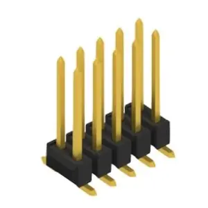 Super-Preis Stiftleiste, 10-polig, RM 2.54 mm, abgewinkelt, schwarz, 10049827