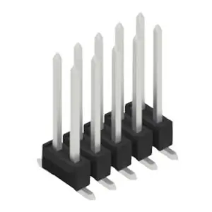 Stiftleiste, 10-polig, RM 2.54 mm, abgewinkelt, schwarz, 10049833 Kostenloser Versand