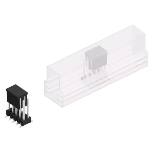 Stiftleiste, 10-polig, RM 2.54 mm, abgewinkelt, schwarz, 10049834 Neu