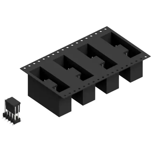 Stiftleiste, 10-polig, RM 2.54 mm, abgewinkelt, schwarz, SL11SMD10410ZBTR Ausverkauf