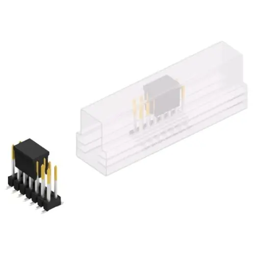 Stiftleiste, 14-polig, RM 2.54 mm, abgewinkelt, schwarz, 10049850 Preis Gesenkt