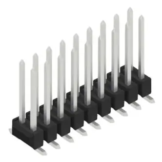 Top-Preis Stiftleiste, 18-polig, RM 2.54 mm, abgewinkelt, schwarz, 10049871