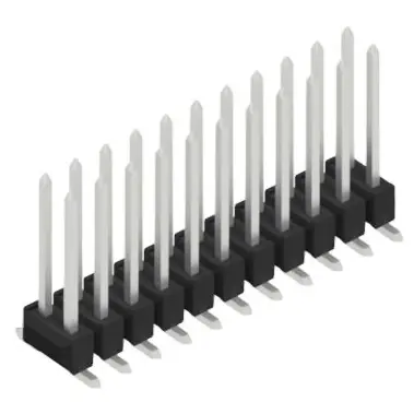 Top-Preis Stiftleiste, 22-polig, RM 2.54 mm, abgewinkelt, schwarz, 10049890