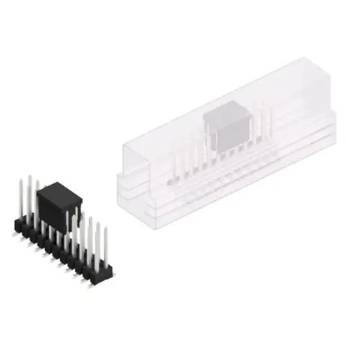 Stiftleiste, 22-polig, RM 2.54 mm, abgewinkelt, schwarz, 10049891 Letzte Chance