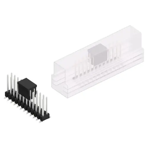 Bestseller Stiftleiste, 24-polig, RM 2.54 mm, abgewinkelt, schwarz, 10049901