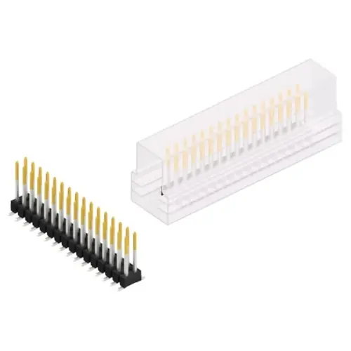 Wochenendangebot Stiftleiste, 32-polig, RM 2.54 mm, abgewinkelt, schwarz, 10049936