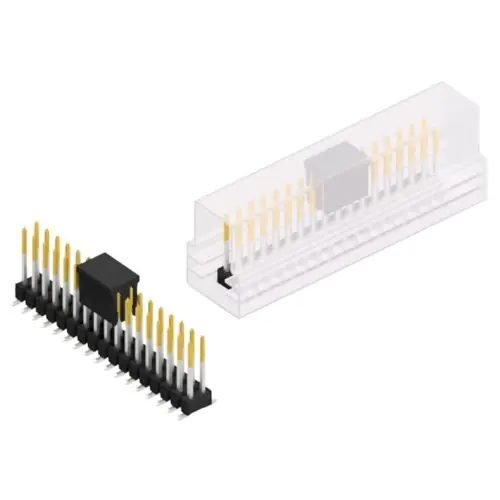 Stiftleiste, 34-polig, RM 2.54 mm, abgewinkelt, schwarz, 10049944 Solange Der Vorrat Reicht