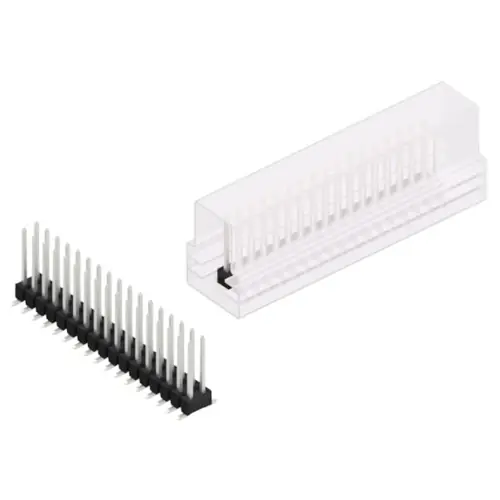 Solange Der Vorrat Reicht Stiftleiste, 34-polig, RM 2.54 mm, abgewinkelt, schwarz, 10049949