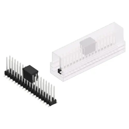 Jetzt Bestellen Stiftleiste, 36-polig, RM 2.54 mm, abgewinkelt, schwarz, 10049958