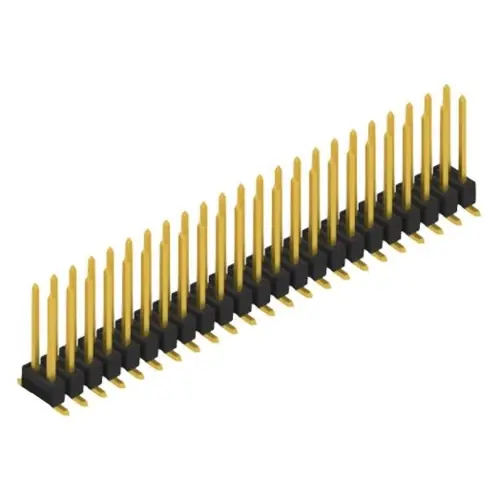 Markenware Stiftleiste, 46-polig, RM 2.54 mm, abgewinkelt, schwarz, SL11SMD10446G