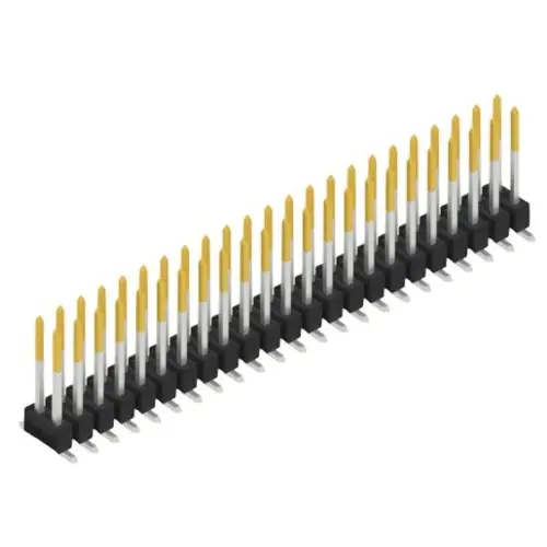 Stiftleiste, 46-polig, RM 2.54 mm, abgewinkelt, schwarz, SL11SMD10446S Top-Angebot
