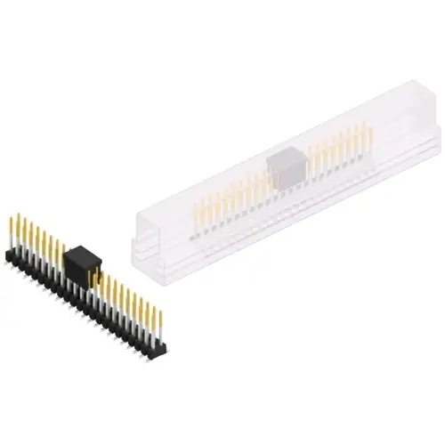 Stiftleiste, 46-polig, RM 2.54 mm, abgewinkelt, schwarz, SL11SMD10446SBSM Versand Am Gleichen Tag