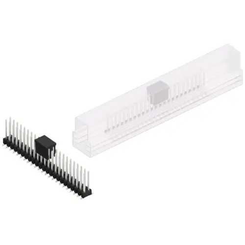 Echt Stiftleiste, 46-polig, RM 2.54 mm, abgewinkelt, schwarz, SL11SMD10446ZBSM