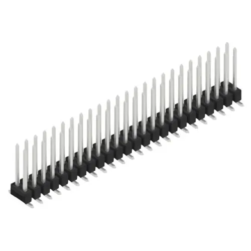 Stiftleiste, 48-polig, RM 2.54 mm, abgewinkelt, schwarz, SL11SMD10448Z Meistverkauft