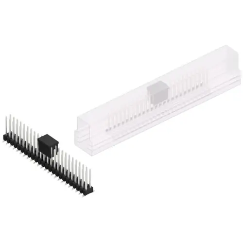 Stiftleiste, 48-polig, RM 2.54 mm, abgewinkelt, schwarz, SL11SMD10448ZBSM Nur Für Kurze Zeit