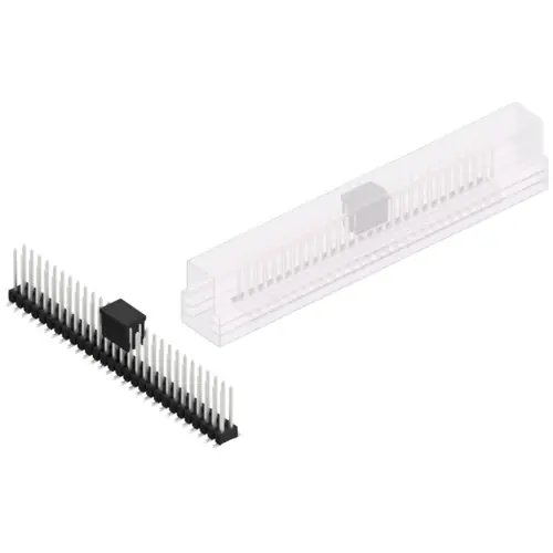 Expressversand Stiftleiste, 56-polig, RM 2.54 mm, abgewinkelt, schwarz, SL11SMD10456ZBSM