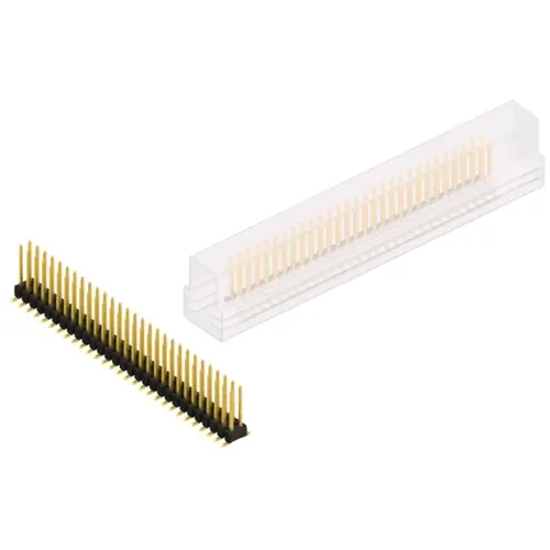 Kostenfreie Lieferung Stiftleiste, 58-polig, RM 2.54 mm, abgewinkelt, schwarz, SL11SMD10458GSM
