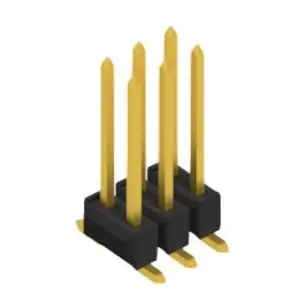 Wochenendangebot Stiftleiste, 6-polig, RM 2.54 mm, abgewinkelt, schwarz, 10049809