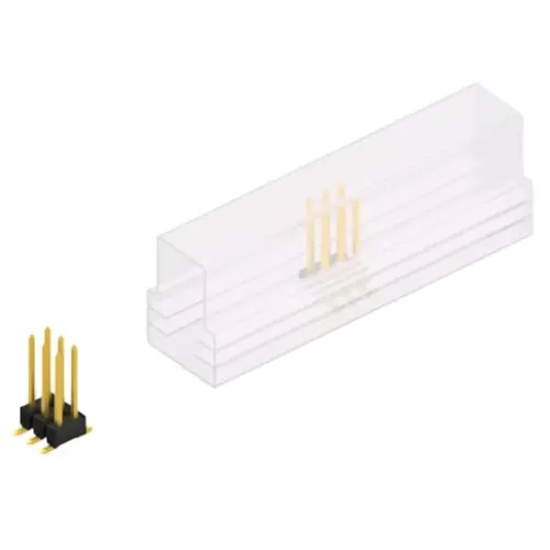 Stiftleiste, 6-polig, RM 2.54 mm, abgewinkelt, schwarz, 10049811 Sonderaktion