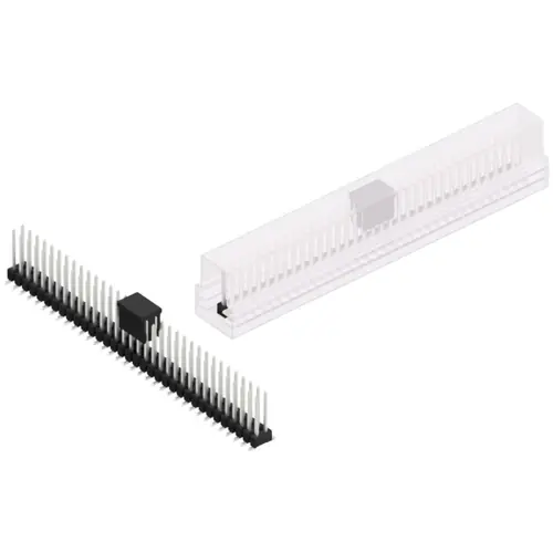 Preisknaller Stiftleiste, 68-polig, RM 2.54 mm, abgewinkelt, schwarz, SL11SMD10468ZBSM