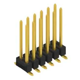 Sonderangebot Stiftleiste, 12-polig, RM 2.54 mm, abgewinkelt, schwarz, 10129753