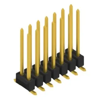 Kracherpreis Stiftleiste, 14-polig, RM 2.54 mm, abgewinkelt, schwarz, 10049999