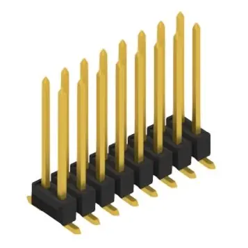 Mega-Angebot Stiftleiste, 16-polig, RM 2.54 mm, abgewinkelt, schwarz, 10050002