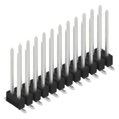 Abverkauf Stiftleiste, 24-polig, RM 2.54 mm, abgewinkelt, schwarz, 10050020