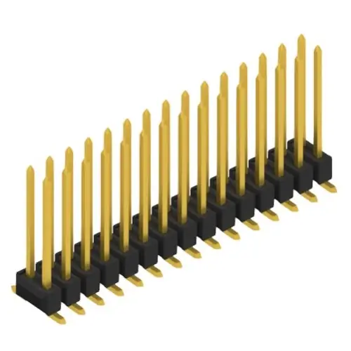 Ausverkauf Stiftleiste, 30-polig, RM 2.54 mm, abgewinkelt, schwarz, 10050029