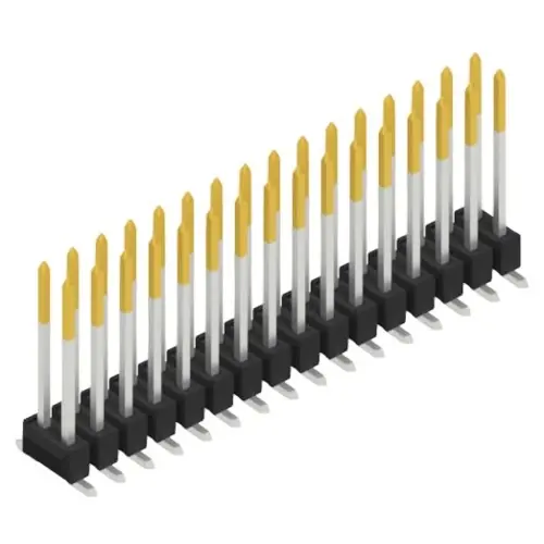 Stiftleiste, 32-polig, RM 2.54 mm, abgewinkelt, schwarz, 10050034 Preisknaller