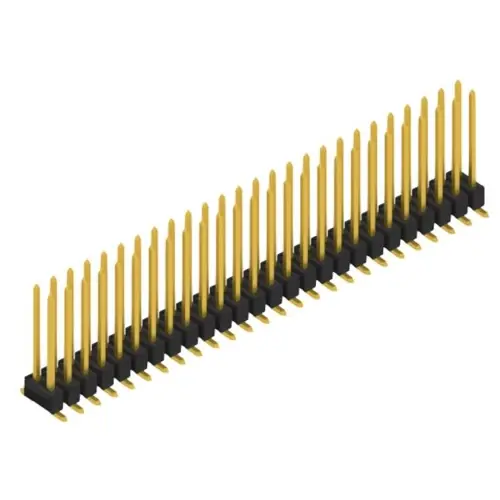 Mega-Angebot Stiftleiste, 52-polig, RM 2.54 mm, abgewinkelt, schwarz, SL11SMD13052G