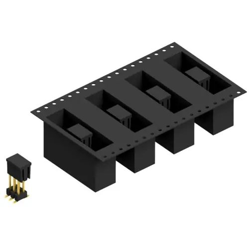 Stiftleiste, 6-polig, RM 2.54 mm, abgewinkelt, schwarz, SL11SMD1306GBTR Nur Heute