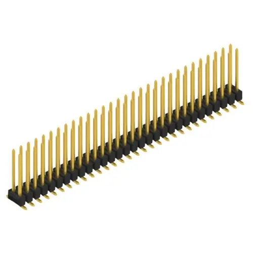 Stiftleiste, 60-polig, RM 2.54 mm, abgewinkelt, schwarz, SL11SMD13060G Top-Angebot